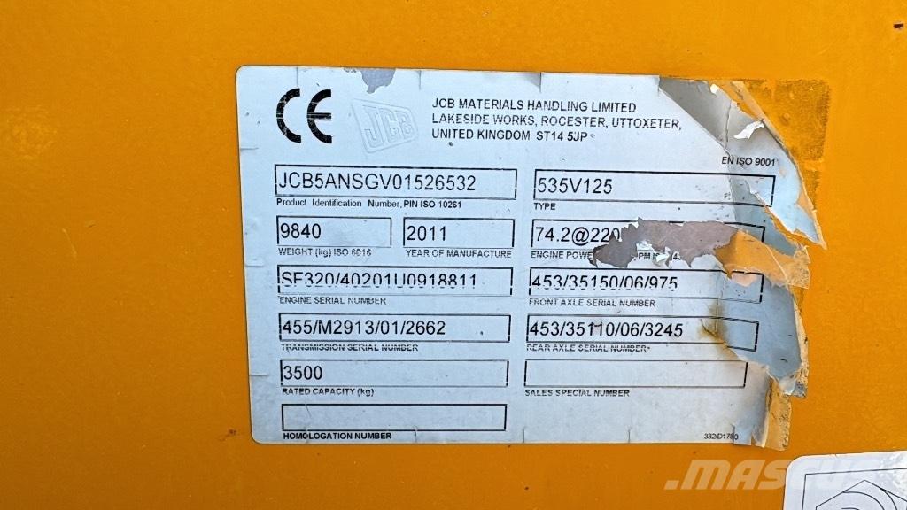 JCB 535-125 Hiviz Stivuitoare telescopice