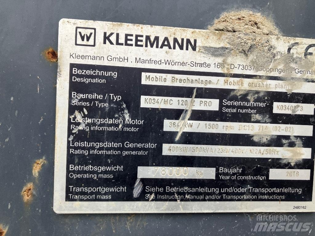 Kleemann MC 120 Z Concasoare mobile