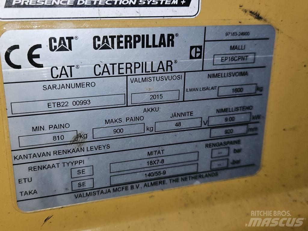 CAT EP16CPNT Stivuitor electric