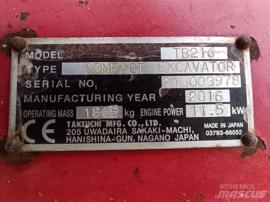 Takeuchi TB216 Utilaje construcții - Altele
