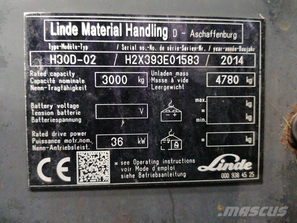 Linde H30D-02 Stivuitor diesel