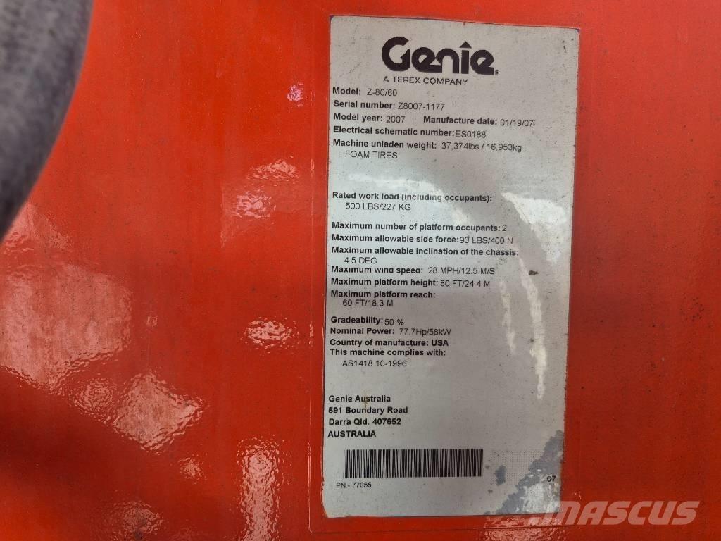 Genie Z 80/60 Nacele cu brat articulat