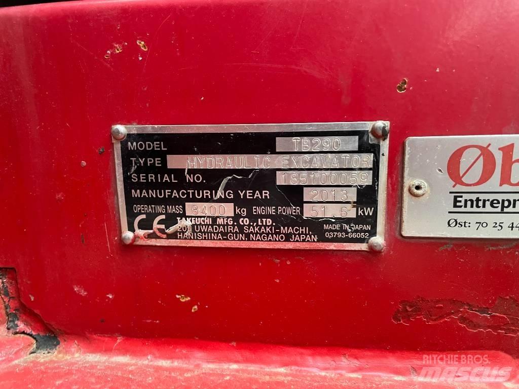 Takeuchi TB290 Excavatoare 7t - 12t
