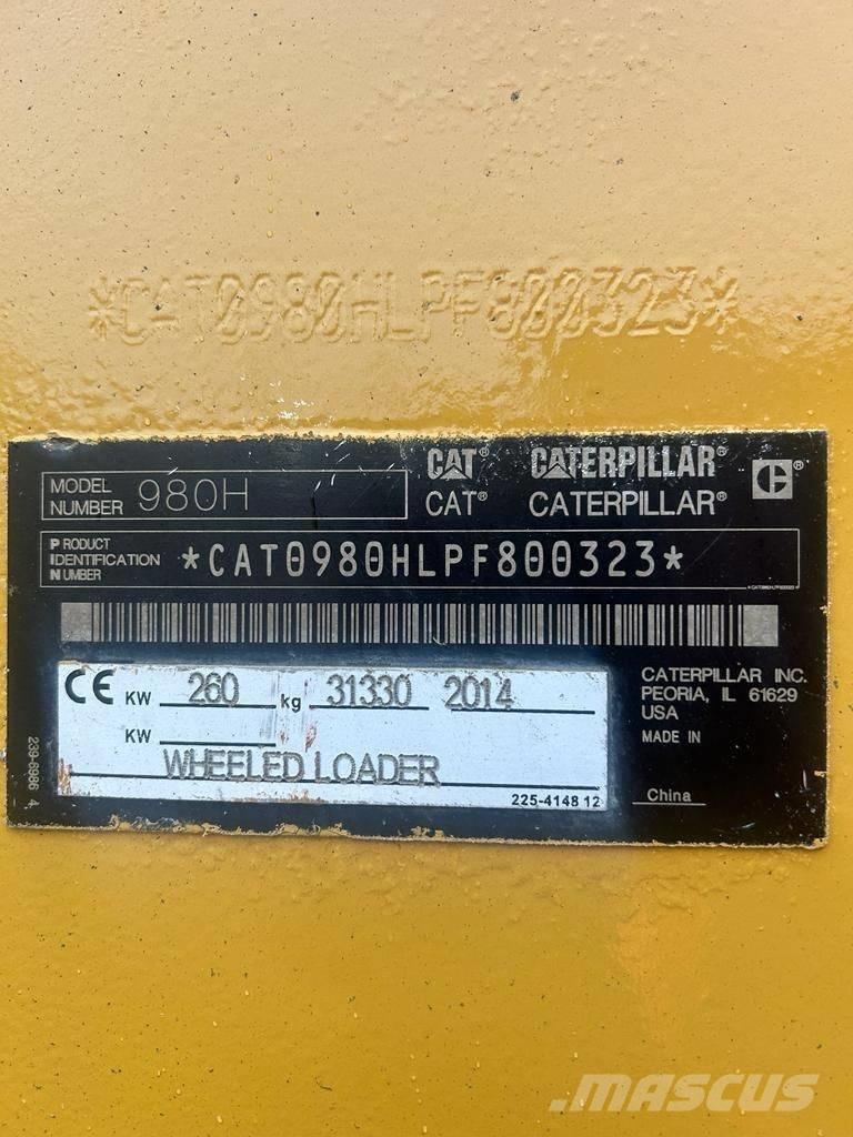 CAT 980H Incarcator pe pneuri