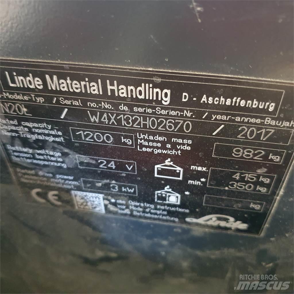 Linde N20L kurz Utilaje speciale de ridicare si agatare