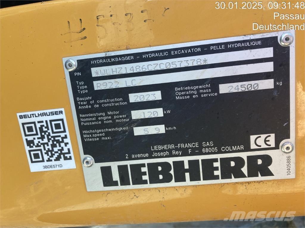 Liebherr R922 Excavatoare pe șenile
