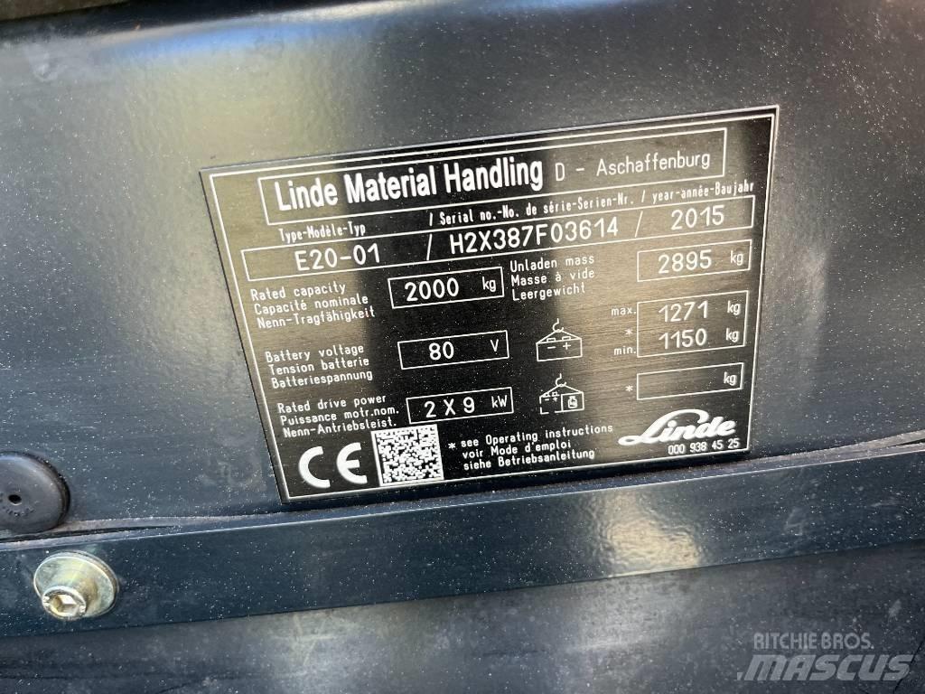 Linde E20-01 Stivuitor electric