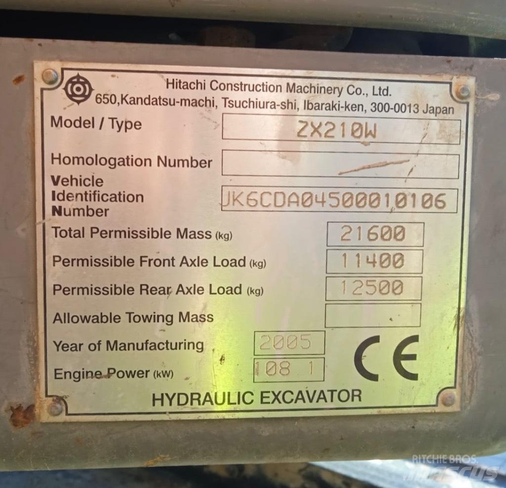 Hitachi ZX 210 W Excavatoare cu roti