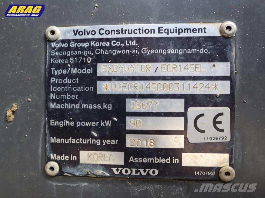 Volvo ECR 145 EL Excavatoare pe șenile
