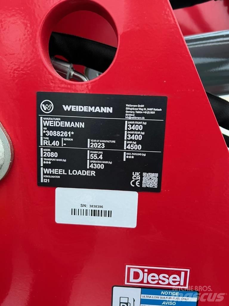 Weidemann 2080 Incarcator pe pneuri