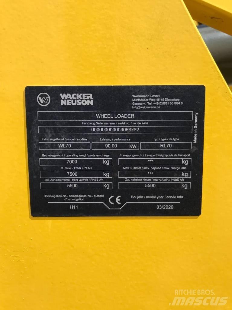 Wacker Neuson WL70 Incarcator pe pneuri