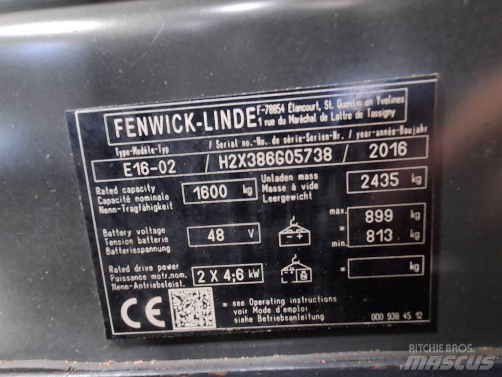 Linde E16-02 Stivuitor electric