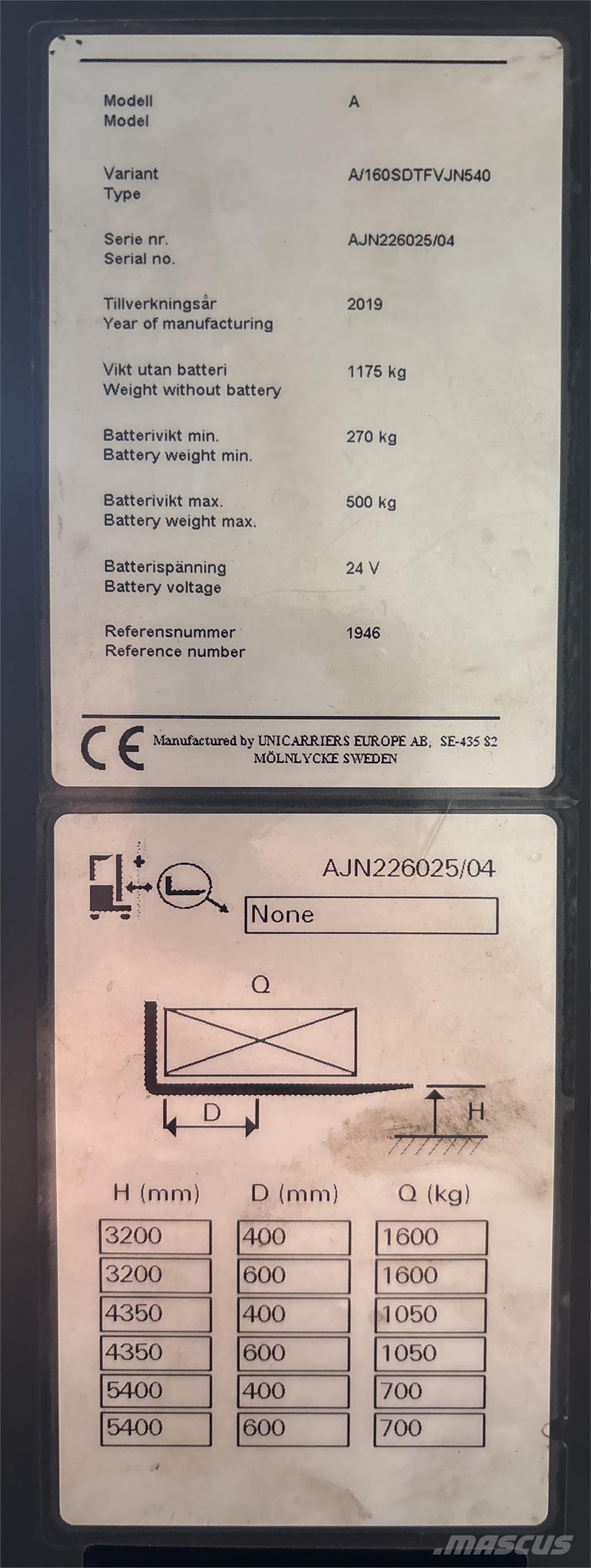 Atlet A160 Transpaleti autopropulsanti