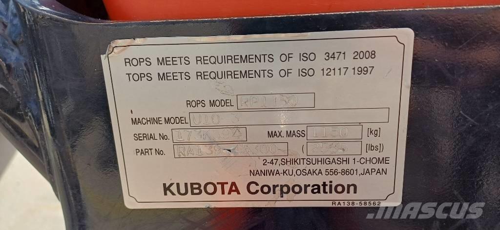 Kubota U 10-3 Mini excavatoare < 7t