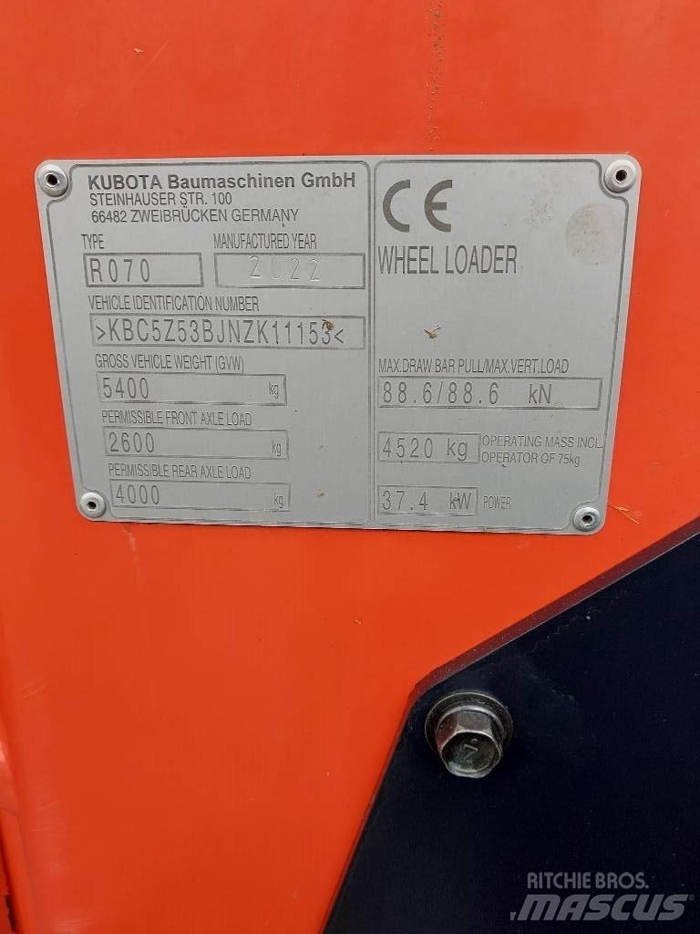 Kubota R 070 Incarcator pe pneuri