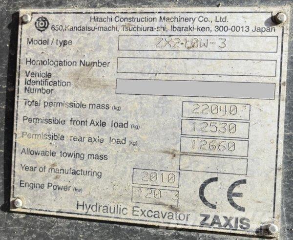 Hitachi ZX 210W-3 Excavatoare cu roti
