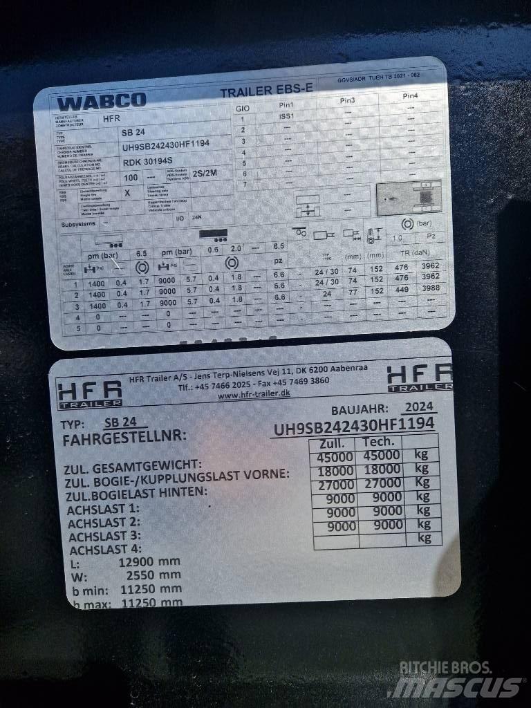 HFR Kontainerchassi Camion cu semi-remorca cu incarcator