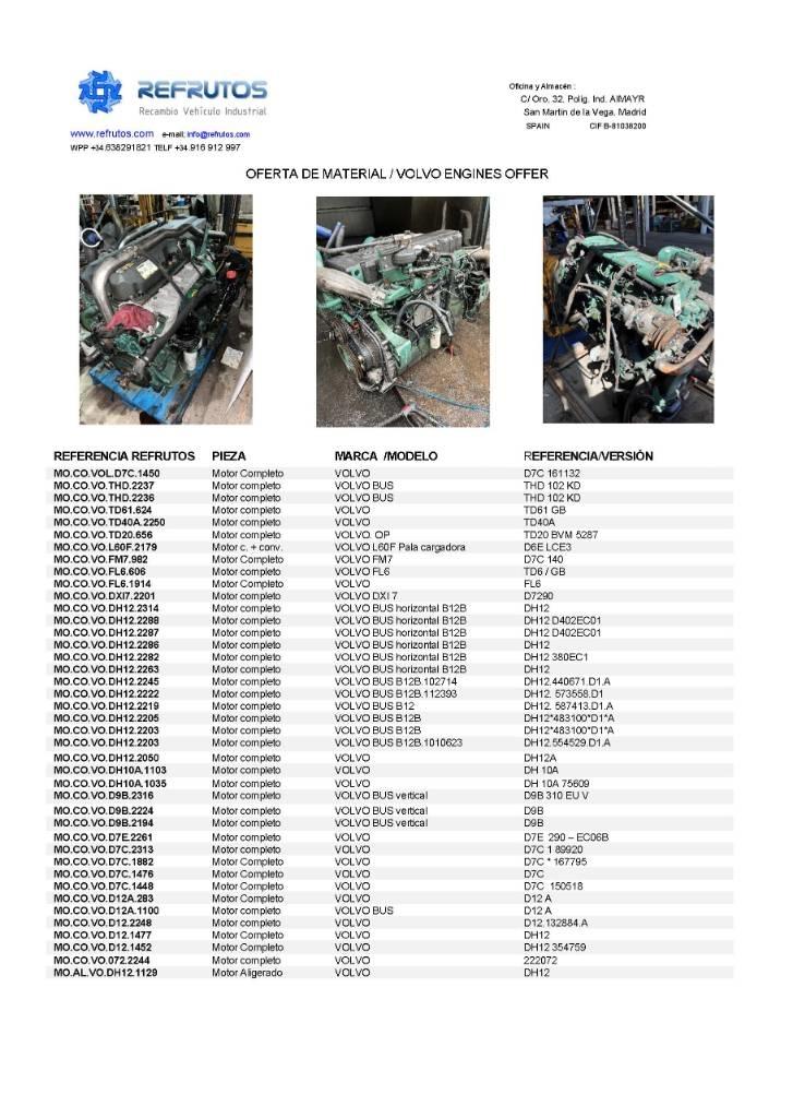 Volvo D9 B Motoare