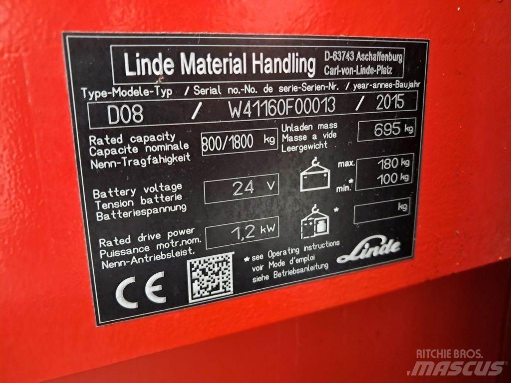 Linde D08 Transpaleta manuala
