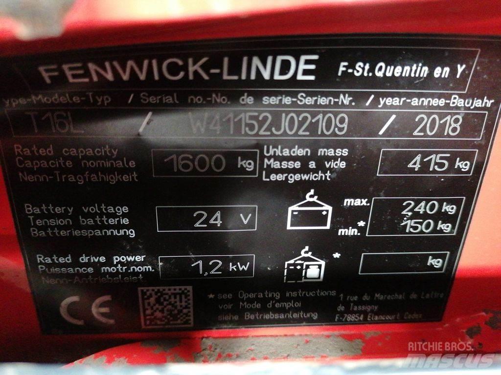 Linde T16L Transpaleta manuala