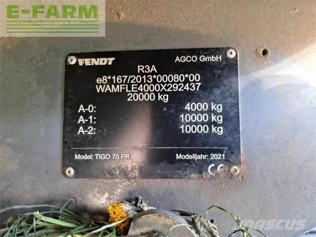 Fendt tigo 70 pr Alte semi-remorci
