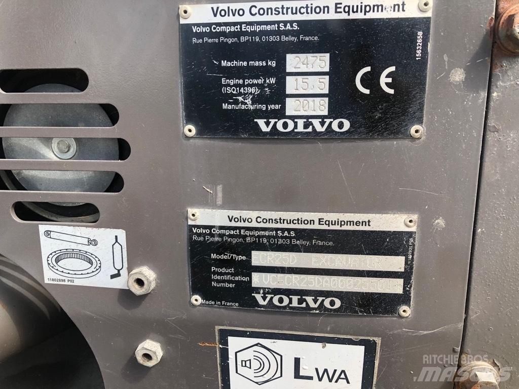 Volvo ECR 25 D Mini excavatoare < 7t