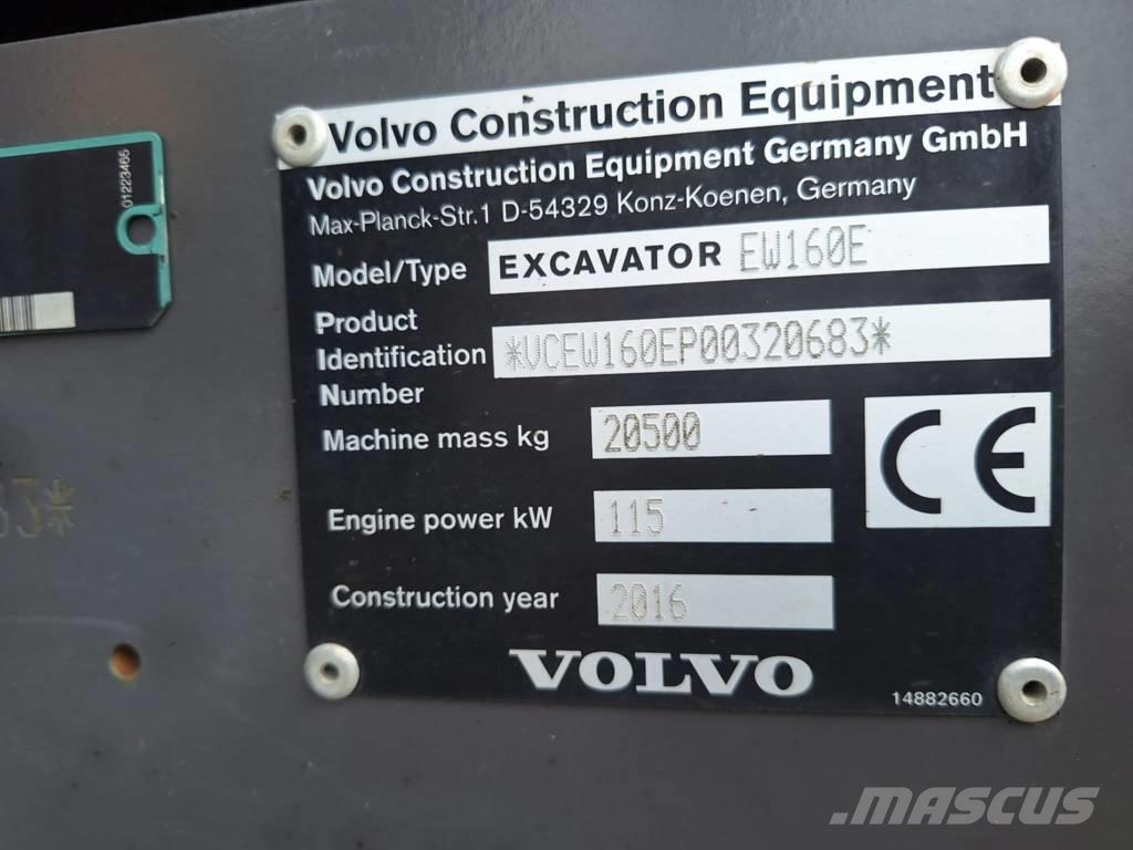 Volvo EW 160 E Excavatoare cu roti