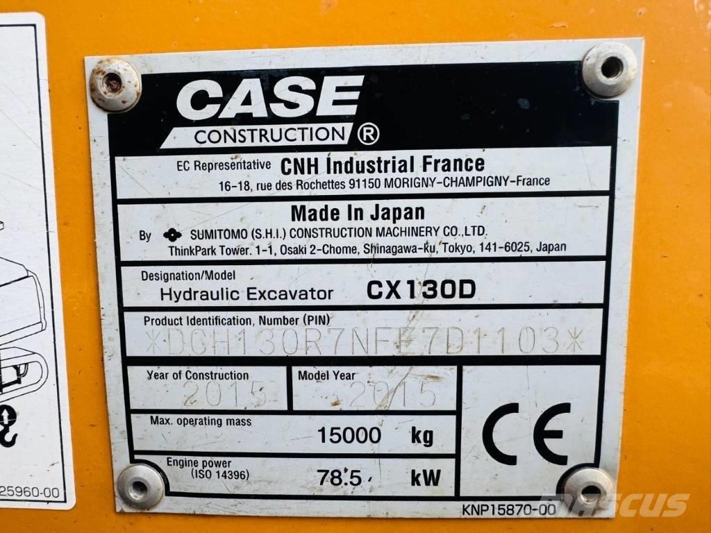 CASE CX 130 D Excavatoare pe șenile
