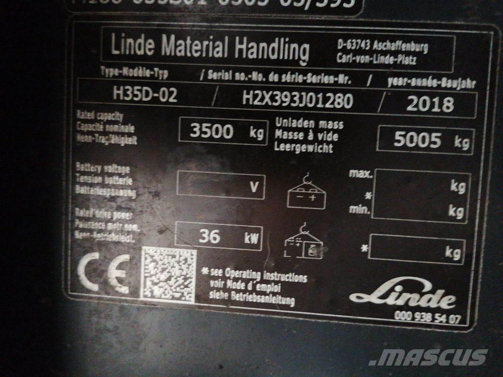 Linde H35D-02 Stivuitor diesel