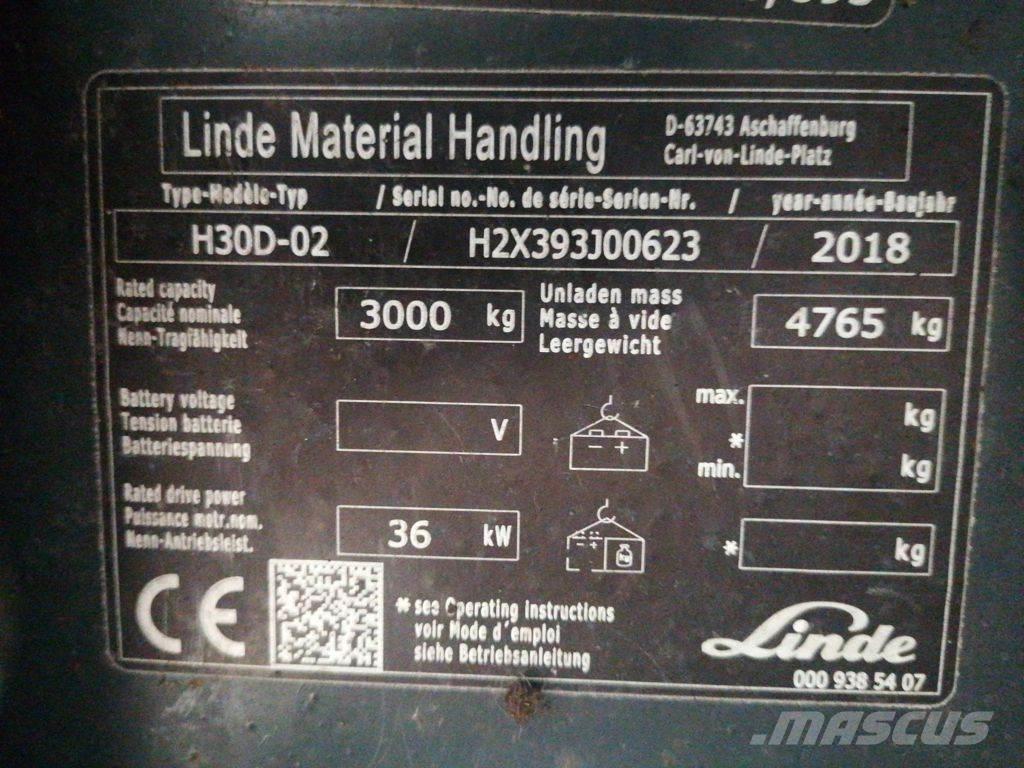 Linde H30D-02 Stivuitor diesel