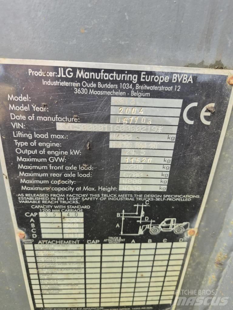 JLG 4013 Încărcătoare pe roți telescopice