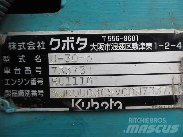 Kubota U 30-5 Mini excavatoare < 7t