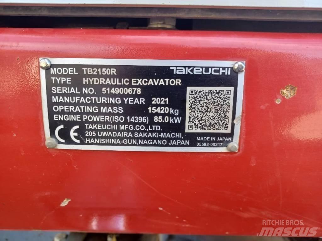 Takeuchi TB 2150 R Excavatoare pe șenile
