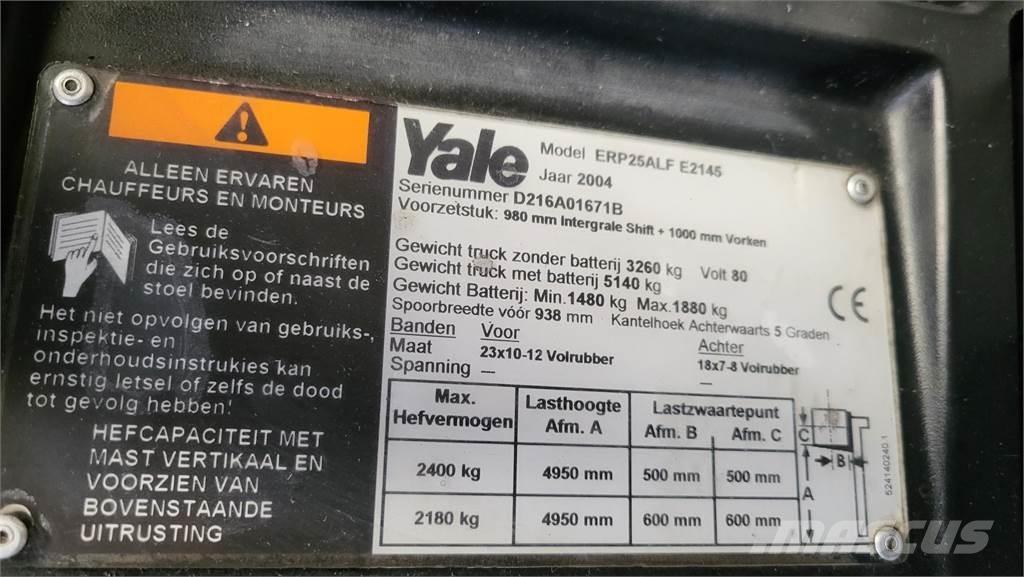 Yale ERP25ALF Stivuitor electric