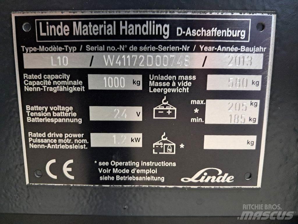 Linde L10 Transpaleta manuala