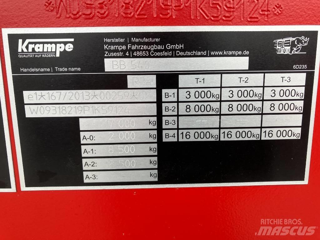 Krampe BB540 Remorci rabatabile