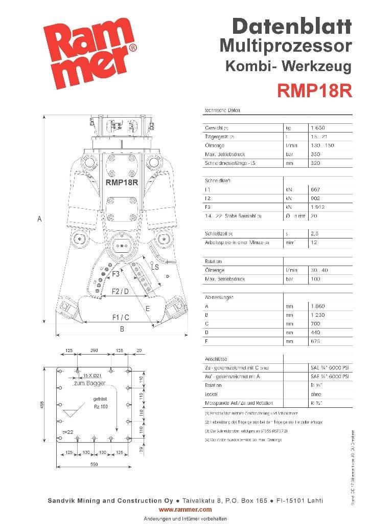 Rammer RMP18R Taietoare