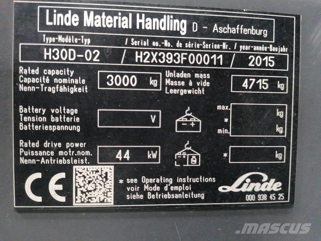 Linde H30D-02 Stivuitor diesel