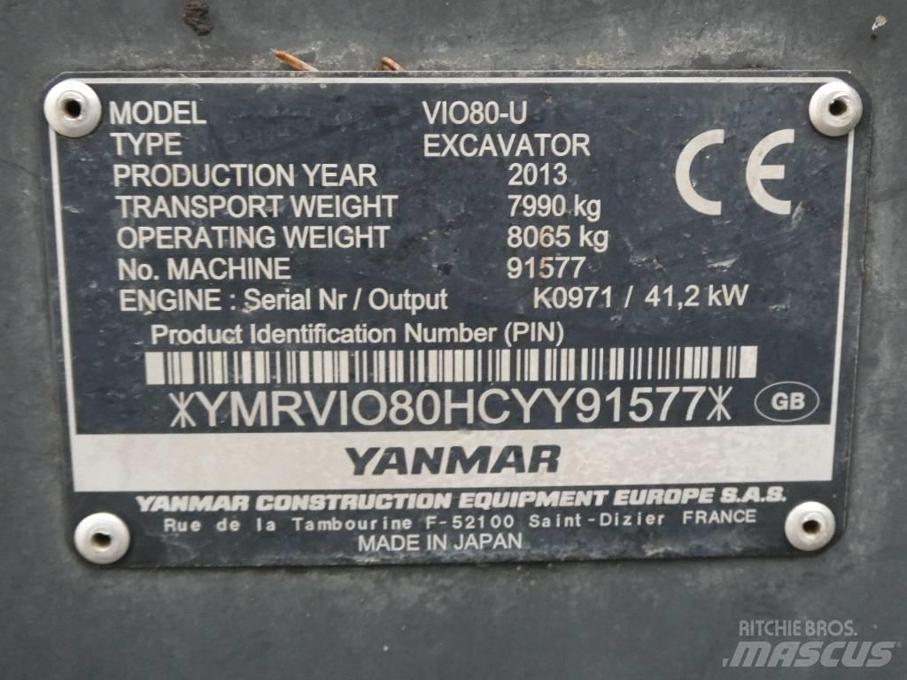 Yanmar Vio 80 U Excavatoare 7t - 12t