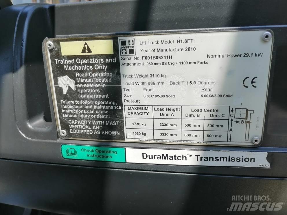 Hyster H 1.8 FT Stivuitor diesel