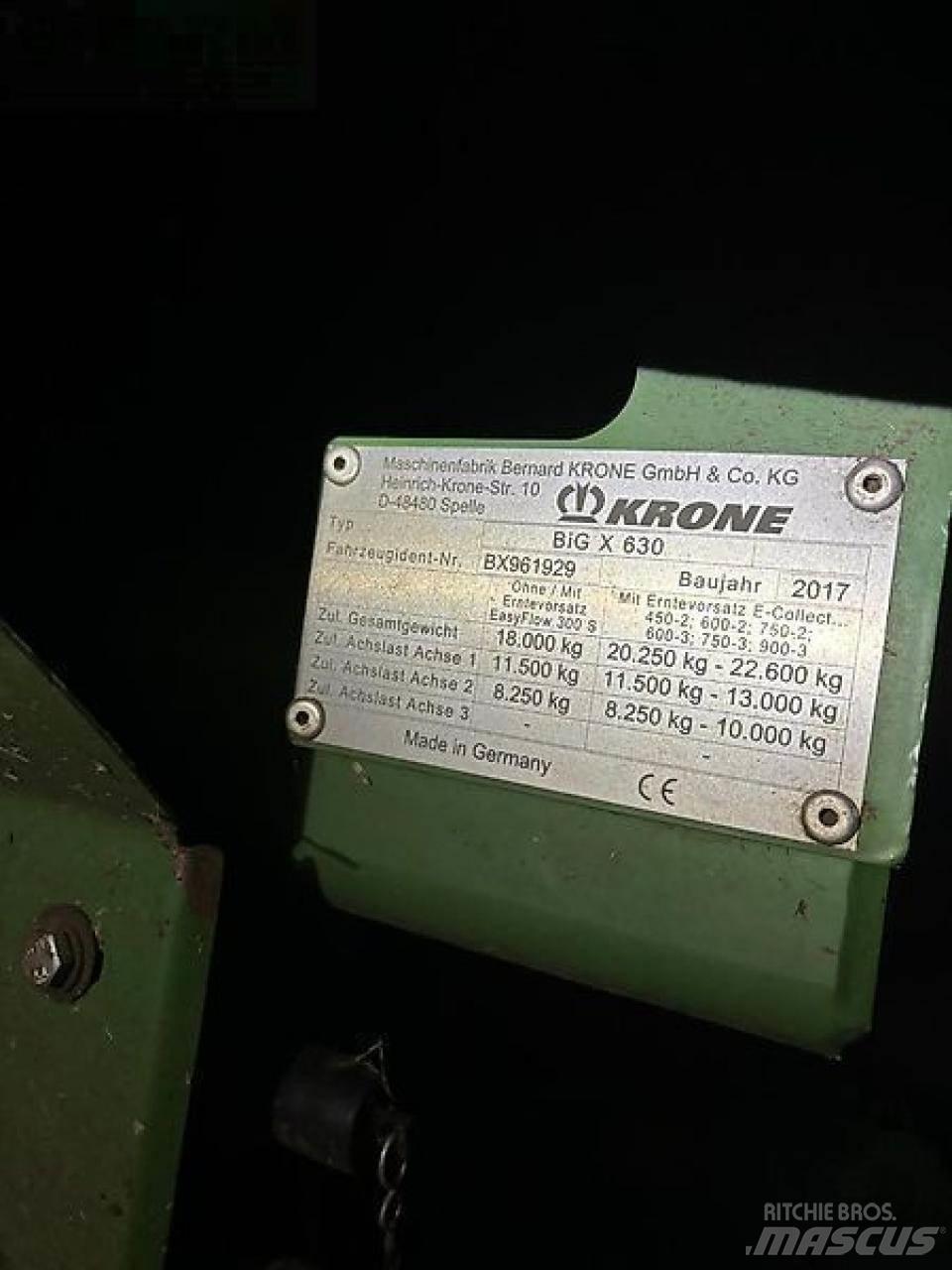Krone big x 630 Forajere cu autopropulsare