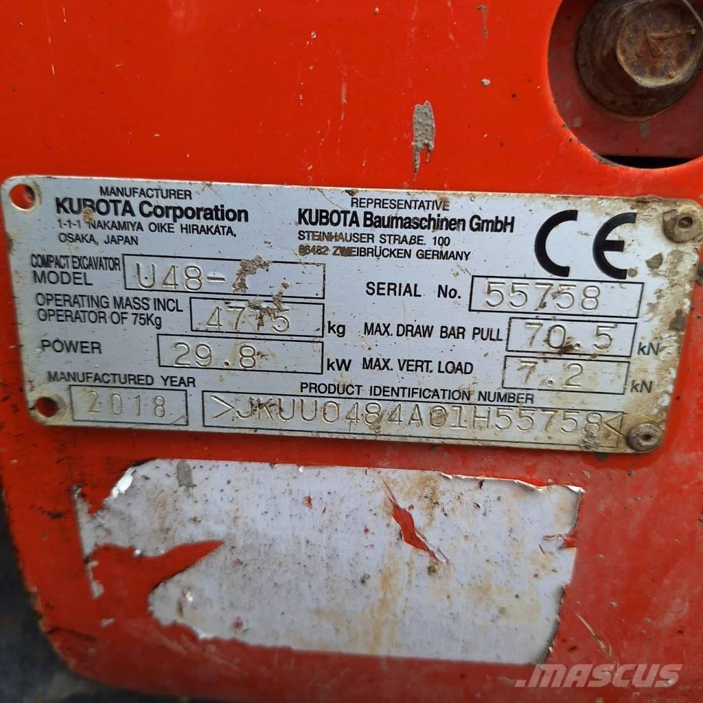 Kubota U 48-4 Mini excavatoare < 7t
