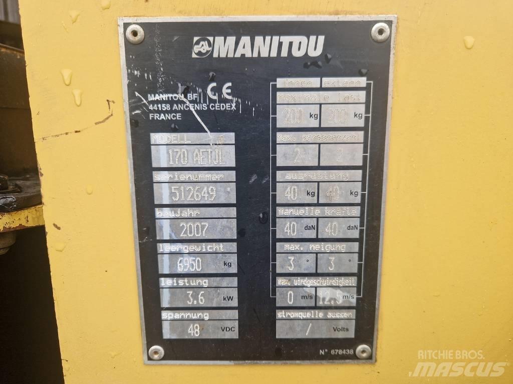 Manitou 170AETJL Nacele cu brat articulat