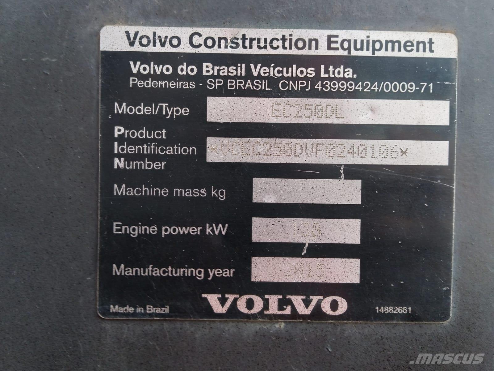 Volvo EC 250 D L Excavatoare pe șenile
