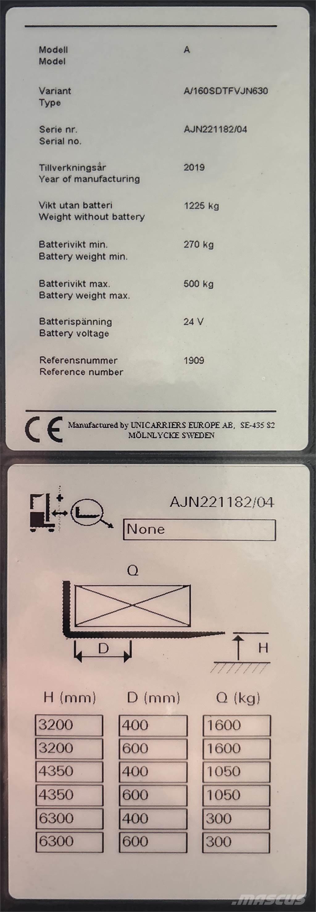 Atlet A160 Transpaleti autopropulsanti