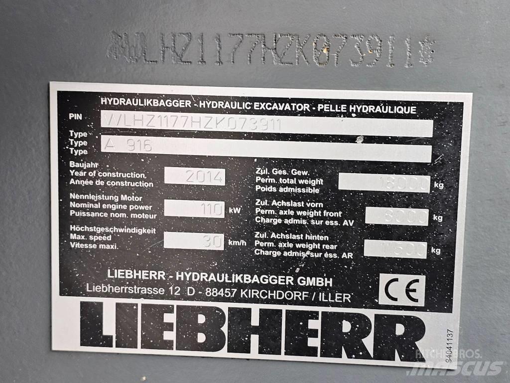 Liebherr A 916 Excavatoare cu roti