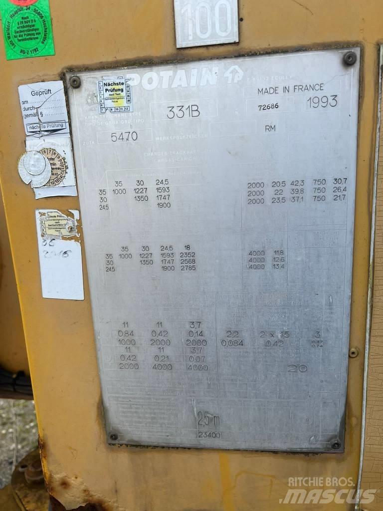 Potain GTMR 331 B Macarale turn