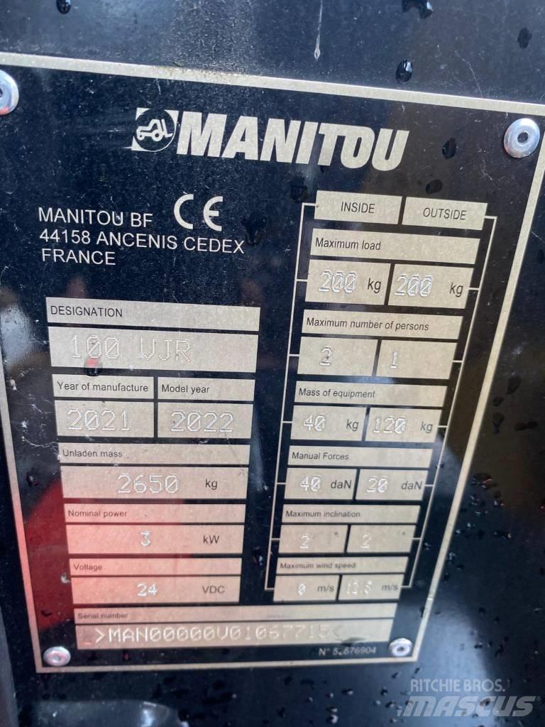 Manitou 100 VJR Ascensoare verticale catarg