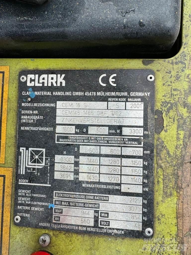 Clark CEM 16S Stivuitor electric