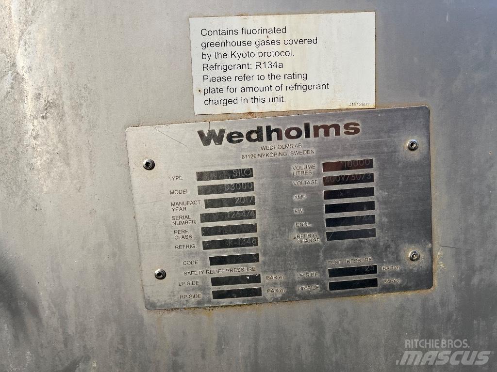 Wedholms D3000 Echipamente pentru stocat lapte
